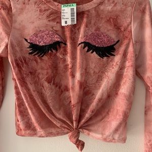 Tie dye crop top by Love J, from Papaya store.